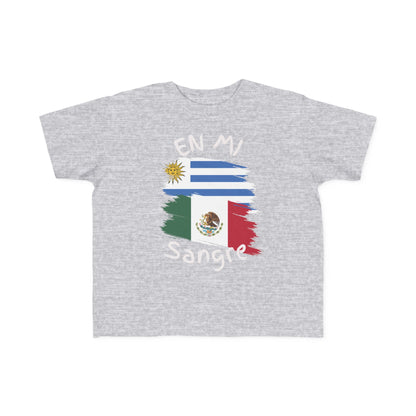 Uruguay and Mexico Toddler Tee I Camiseta para Toddler Uruguay y México I Cultura Uruguaya y Mexicana