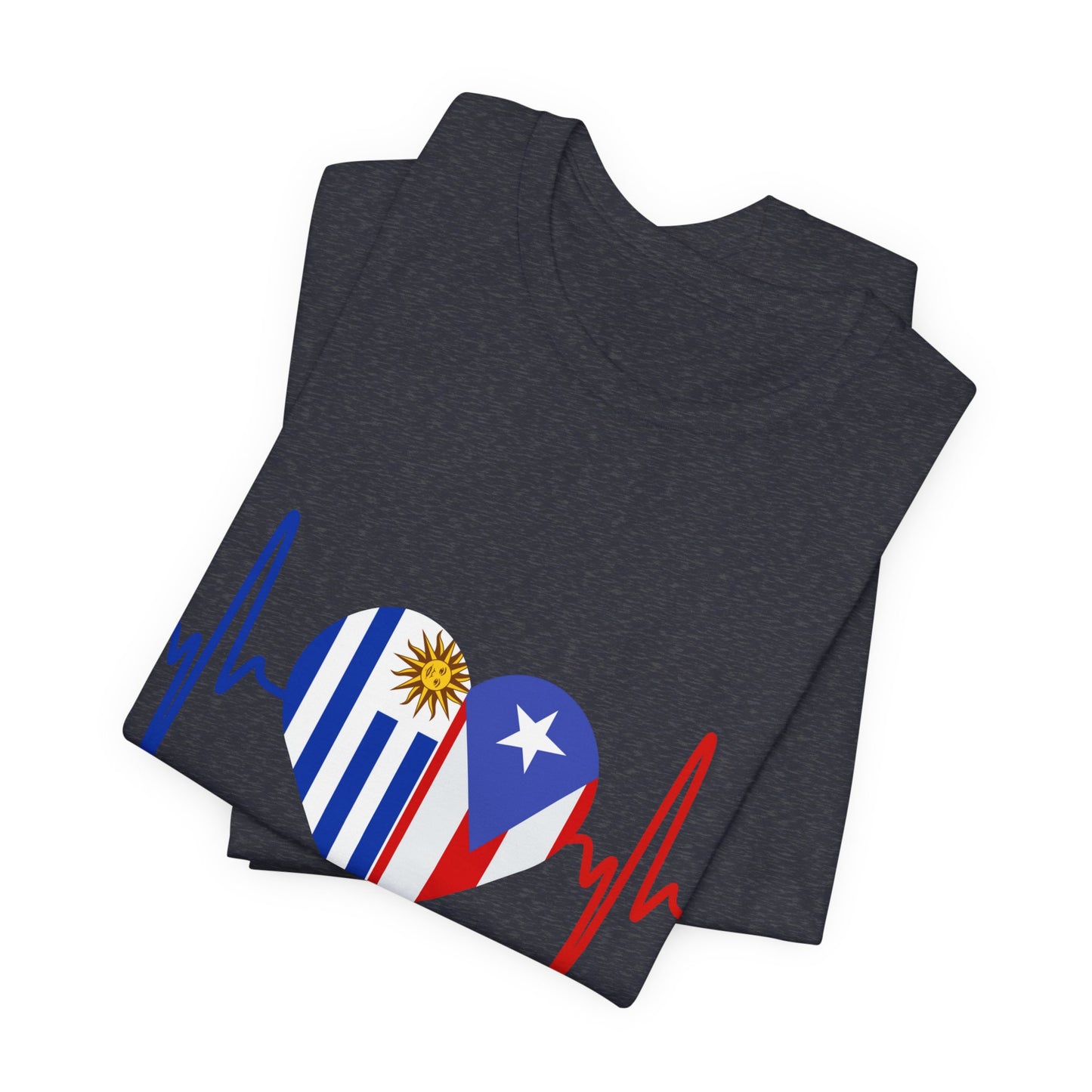 Uruguay and Puerto Rico Short Sleeve Tee