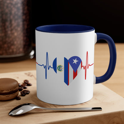 El Salvador and Puerto Rico Mug, 11oz