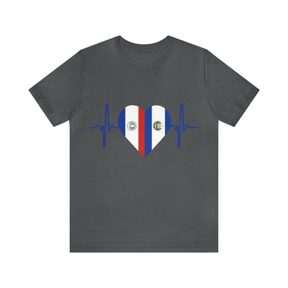 El Salvador & Paraguay Unisex Short Sleeve Tee I Camisa Unisexo manga corta El Salvador y Paraguay