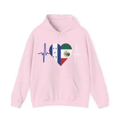 Mexico and Honduras Unisex Hooded Sweatshirt I Sudadera Unisexo México and Honduras