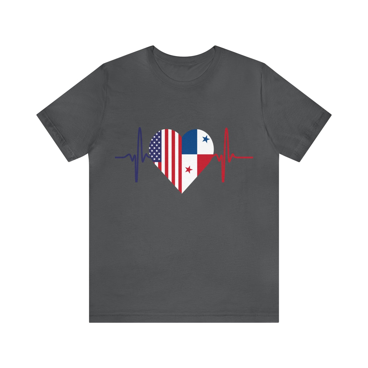 United State & Panama Unisex Short Sleeve Tee, Camisa Unisexo manga corta Estados Unidos y Panamá