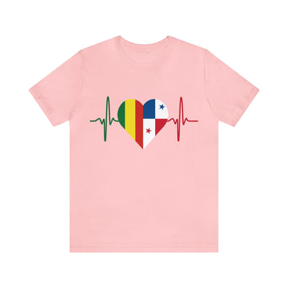 Bolivia & Panama Unisex Short Sleeve Tee, Camisa Unisexo manga corta Bolivia y Panamá
