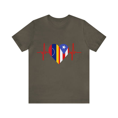Venezuela and Puerto Rico Short Sleeve Tee