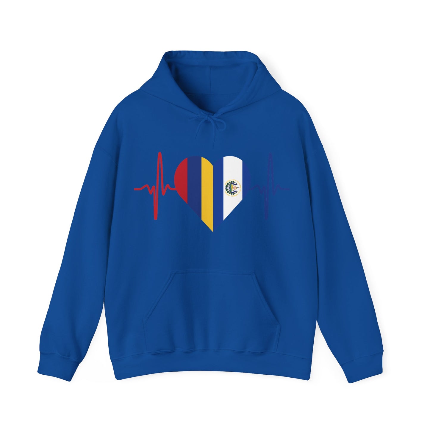 El Salvador & Colombia Unisex Hooded Sweatshirt I Sudadera Unisexo El Salvador y Colombia