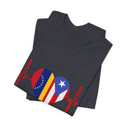 Venezuela and Puerto Rico Short Sleeve Tee