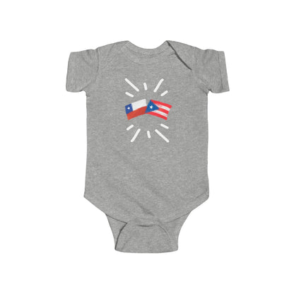 Infant Chile and Puerto Rico Bodysuit