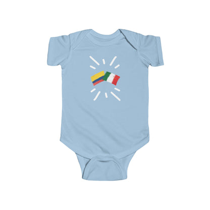 Infant Colombia and Italy Bodysuit I Camiseta de bebé Colombia y Italia