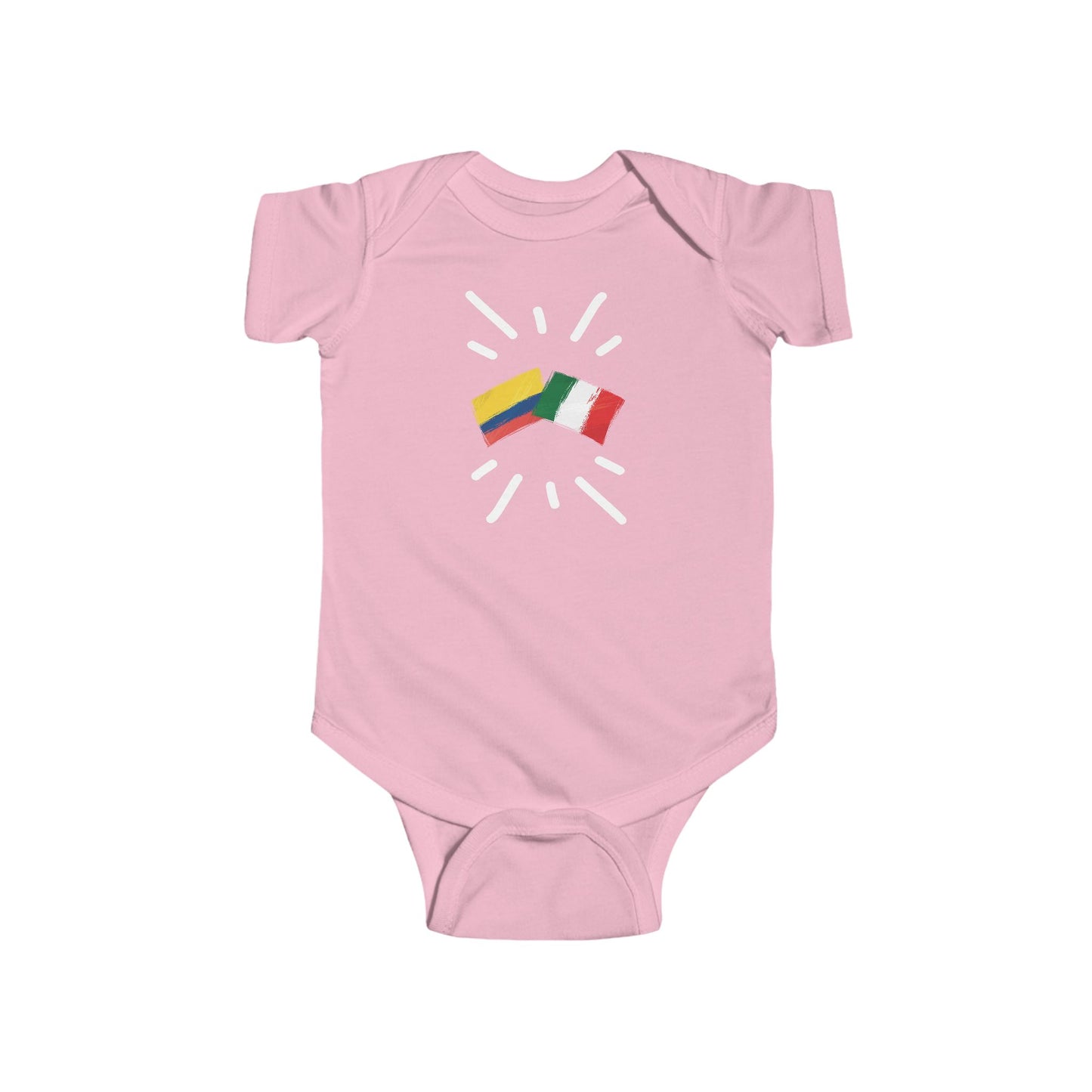Infant Colombia and Italy Bodysuit I Camiseta de bebé Colombia y Italia