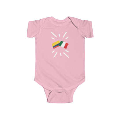 Infant Colombia and Italy Bodysuit I Camiseta de bebé Colombia y Italia
