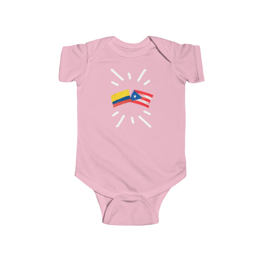 Infant Colombia and Puerto Rico Bodysuit