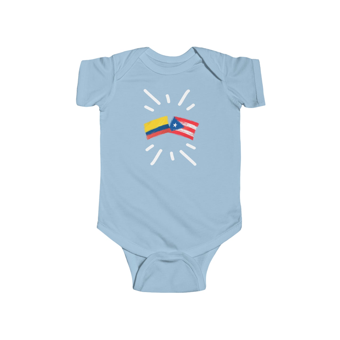 Infant Colombia and Puerto Rico Bodysuit