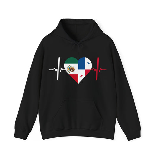 Mexico and Panama Unisex Hooded Sweatshirt I Sudadera Unisexo México and Panama