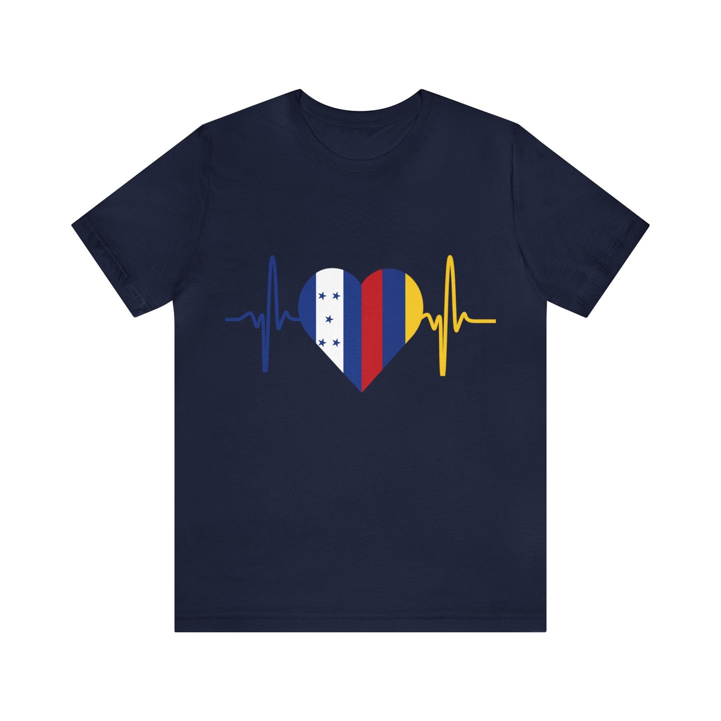 Colombia & Honduras Unisex Short Sleeve Tee I Camisa Unisexo manga corta Colombia y Honduras