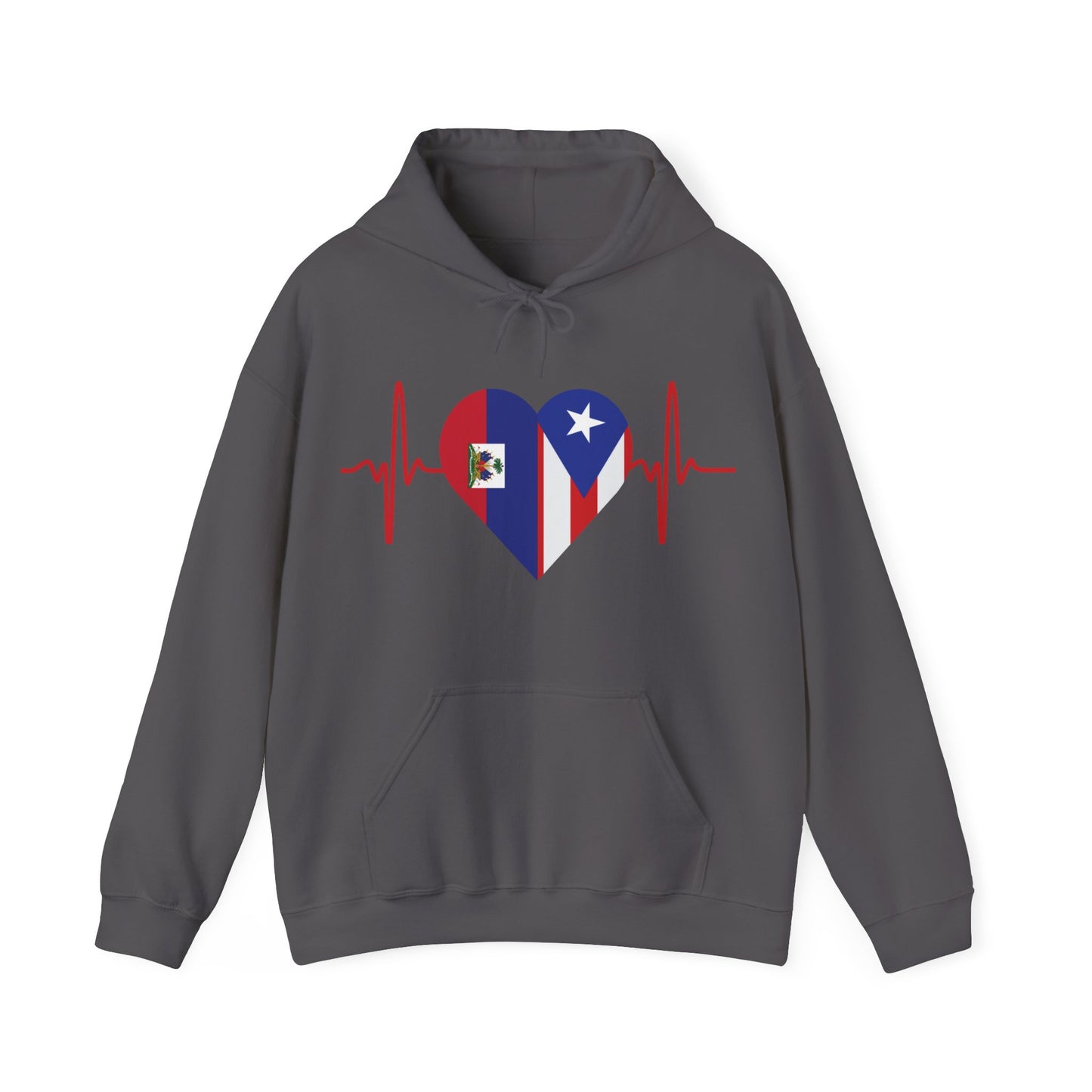 Haití and Puerto Rico Unisex Hooded Sweatshirt I Sudadera Unisexo Haití and Puerto Rico