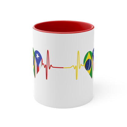 Brazil and Puerto Rico Mug, 11oz