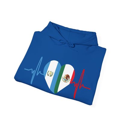 Guatemala and Mexico Unisex Hooded Sweatshirt I Sudadera Unisexo México and Guatemala