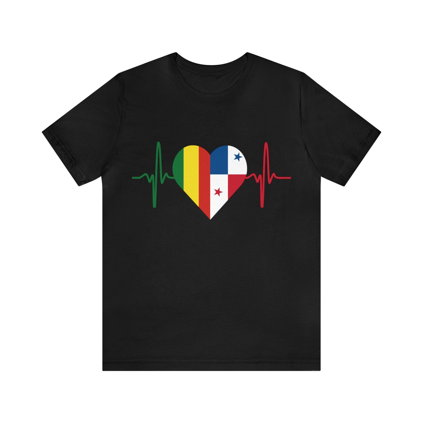Bolivia & Panama Unisex Short Sleeve Tee, Camisa Unisexo manga corta Bolivia y Panamá