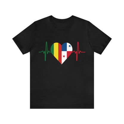 Bolivia & Panama Unisex Short Sleeve Tee, Camisa Unisexo manga corta Bolivia y Panamá