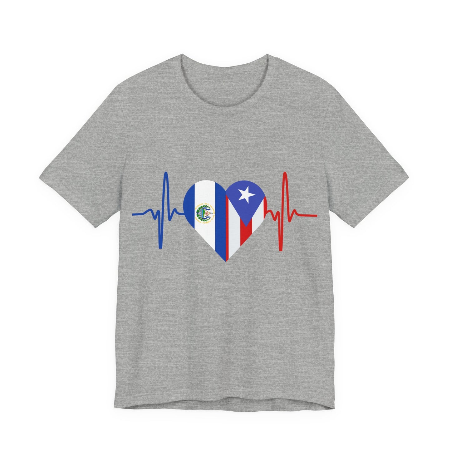 El Salvador and Puerto Rico Short Sleeve Tee