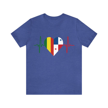 Bolivia & Panama Unisex Short Sleeve Tee, Camisa Unisexo manga corta Bolivia y Panamá