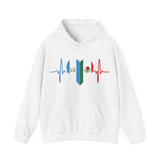 Guatemala and Mexico Unisex Hooded Sweatshirt I Sudadera Unisexo México and Guatemala