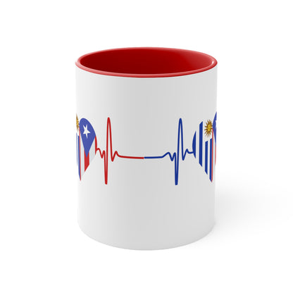 Uruguay and Puerto Rico Mug, 11oz