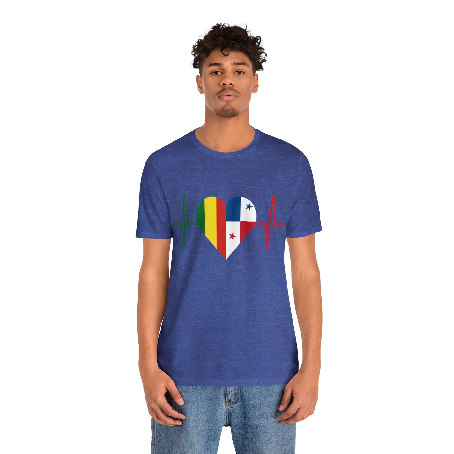 Bolivia & Panama Unisex Short Sleeve Tee, Camisa Unisexo manga corta Bolivia y Panamá