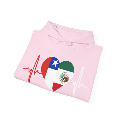 Mexico and Chile Unisex Hooded Sweatshirt I Sudadera Unisexo México and Chile