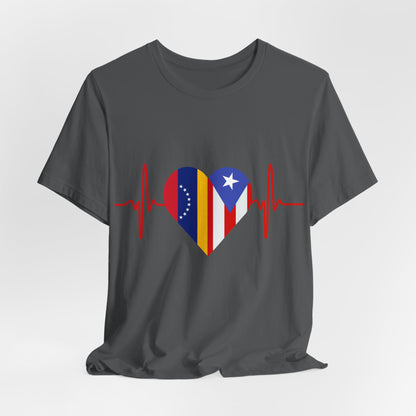 Venezuela and Puerto Rico Short Sleeve Tee