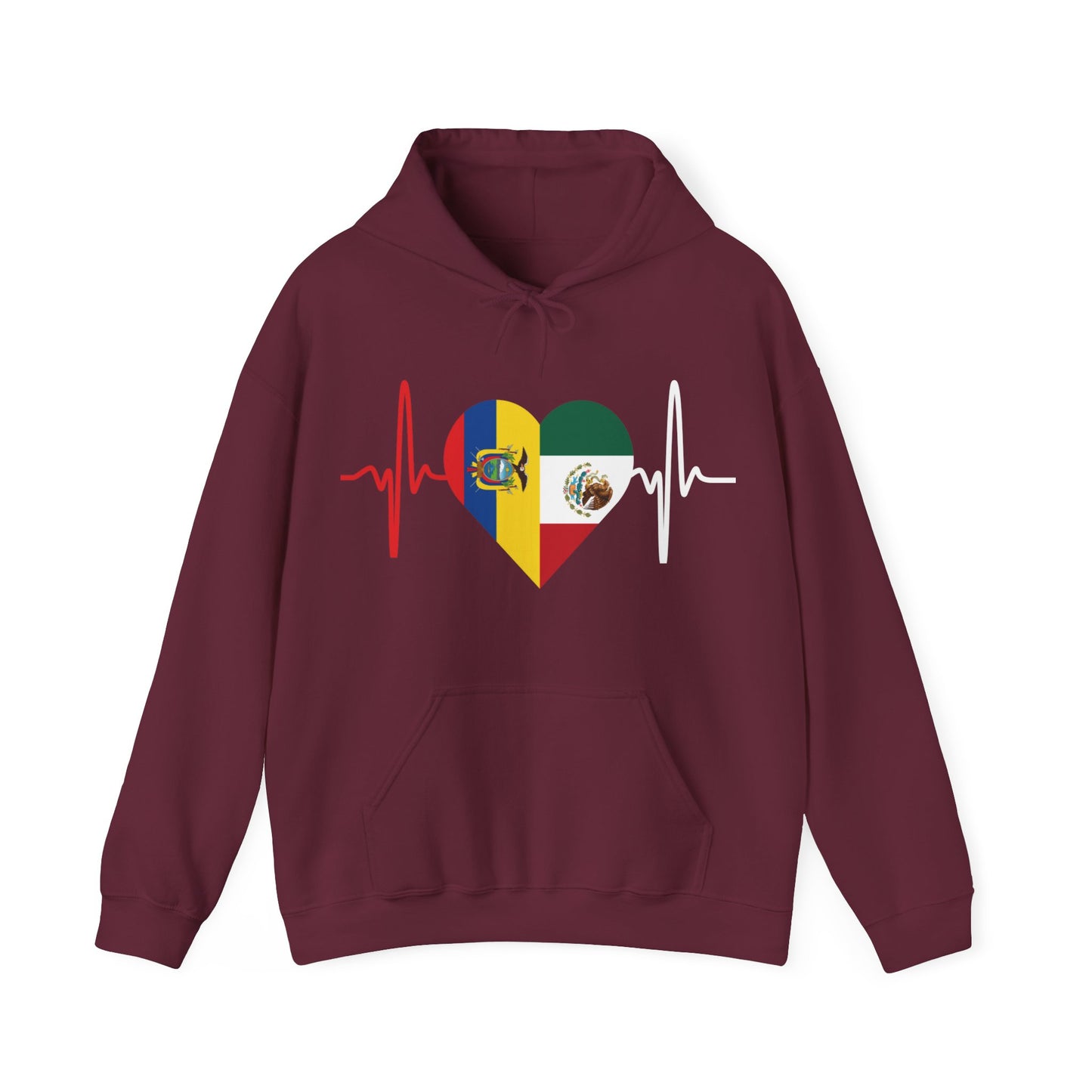 Ecuador & Mexican Unisex Hooded Sweatshirt I Sudadera Unisexo México y Ecuador
