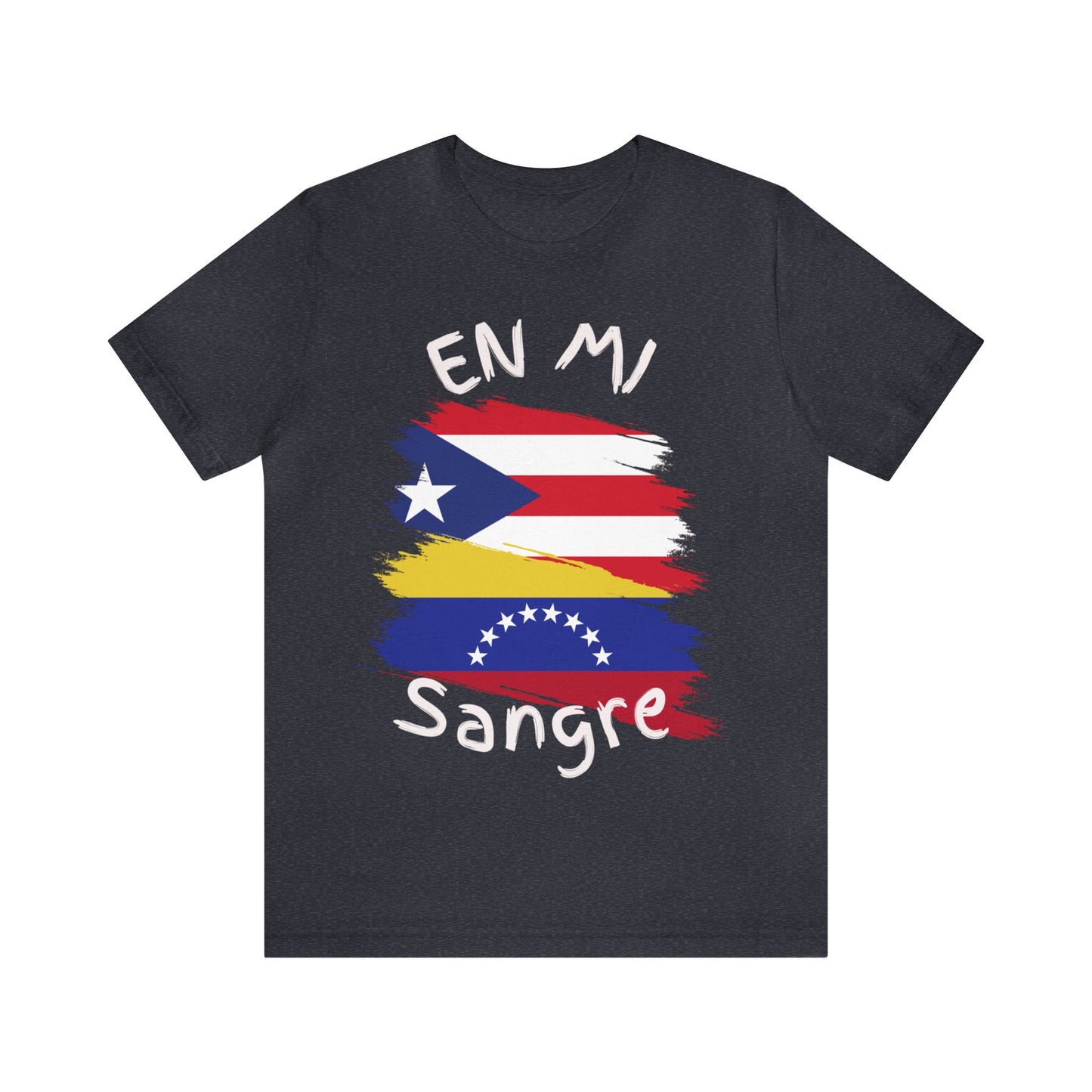 Puerto Rico & Venezuela Unisex Short Sleeve Tee I Camisa Unisexo manga corta Puerto Rico y Venezuela I Cultura Venezolana y Puertorriqueña