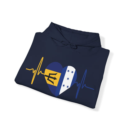 Barbados and Honduras Unisex Hooded Sweatshirt I Sudadera Unisexo Barbados y Honduras