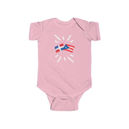 Infant Dominican Republic and Puerto Rico Bodysuit