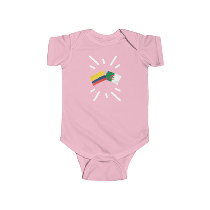 Infant Colombia and Algeria Bodysuit I Camiseta de bebé Colombia y Algeria