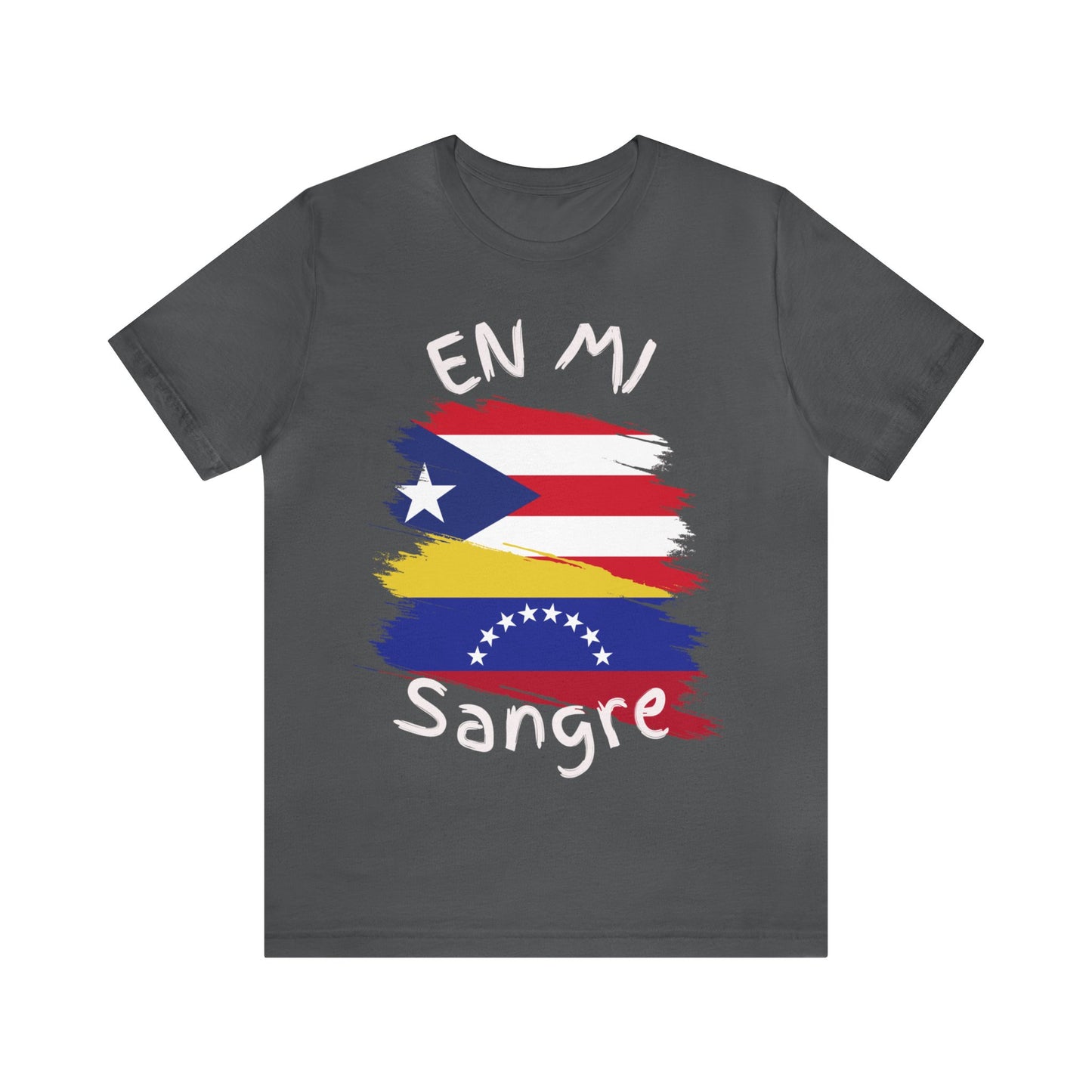 Puerto Rico & Venezuela Unisex Short Sleeve Tee I Camisa Unisexo manga corta Puerto Rico y Venezuela I Cultura Venezolana y Puertorriqueña