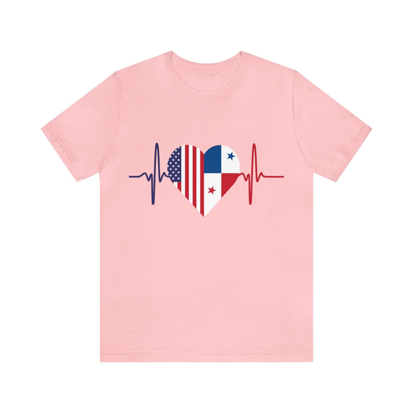 United State & Panama Unisex Short Sleeve Tee, Camisa Unisexo manga corta Estados Unidos y Panamá
