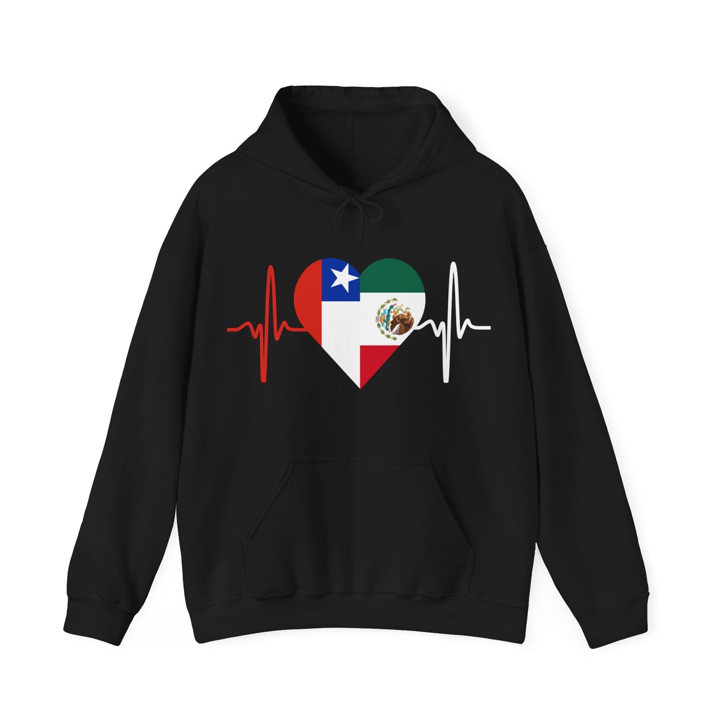 Mexico and Chile Unisex Hooded Sweatshirt I Sudadera Unisexo México and Chile