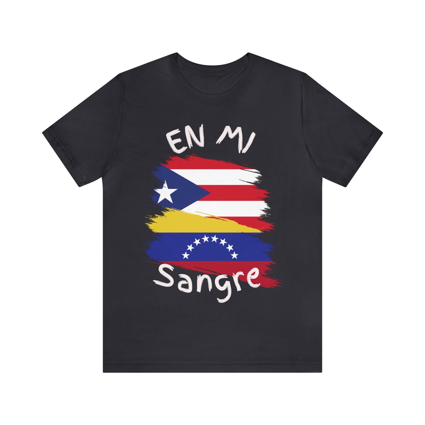 Puerto Rico & Venezuela Unisex Short Sleeve Tee I Camisa Unisexo manga corta Puerto Rico y Venezuela I Cultura Venezolana y Puertorriqueña