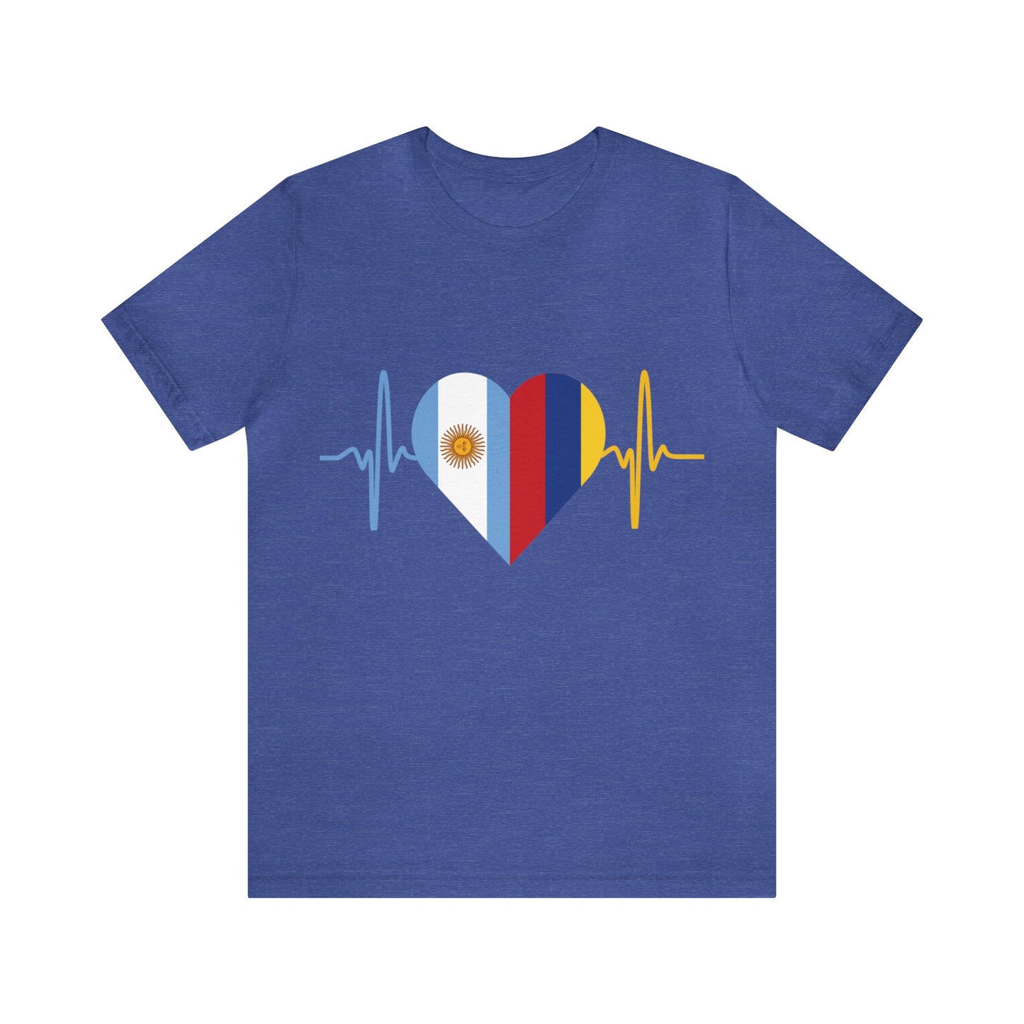 Colombia & Argentina Unisex Short Sleeve Tee I Camisa Unisexo manga corta Colombia y Argentina