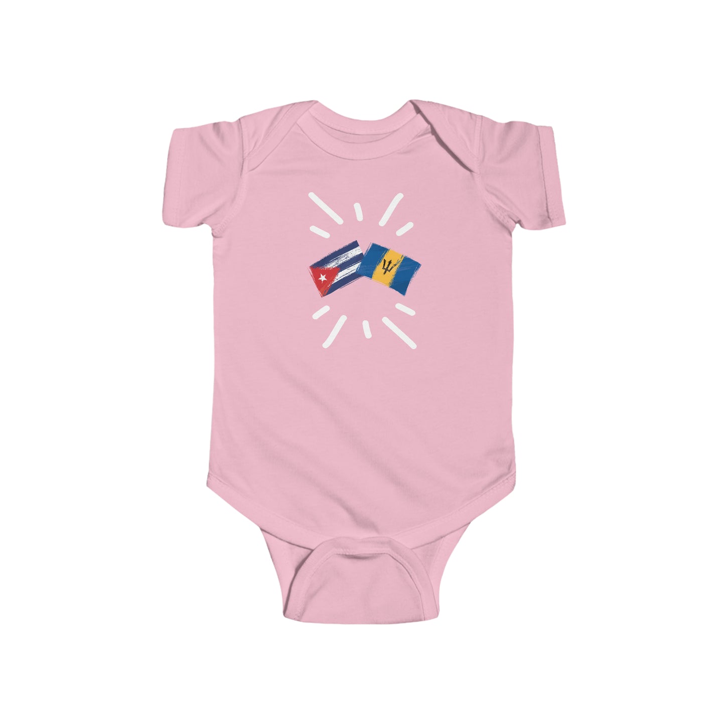 Infant Cuba and Barbados Bodysuit I Camiseta de bebé Cuba y Barbados I Cultura barbadense y Cubana