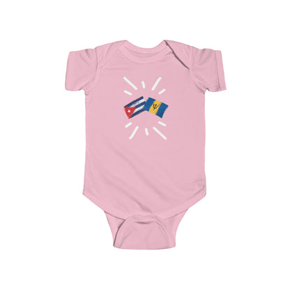 Infant Cuba and Barbados Bodysuit I Camiseta de bebé Cuba y Barbados I Cultura barbadense y Cubana