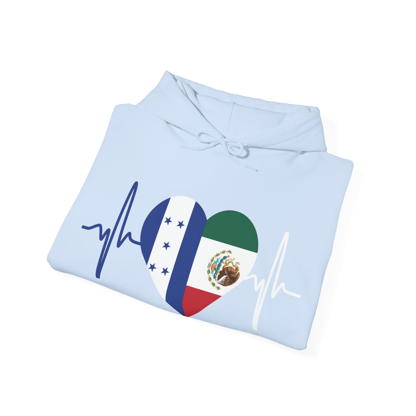 Mexico and Honduras Unisex Hooded Sweatshirt I Sudadera Unisexo México and Honduras