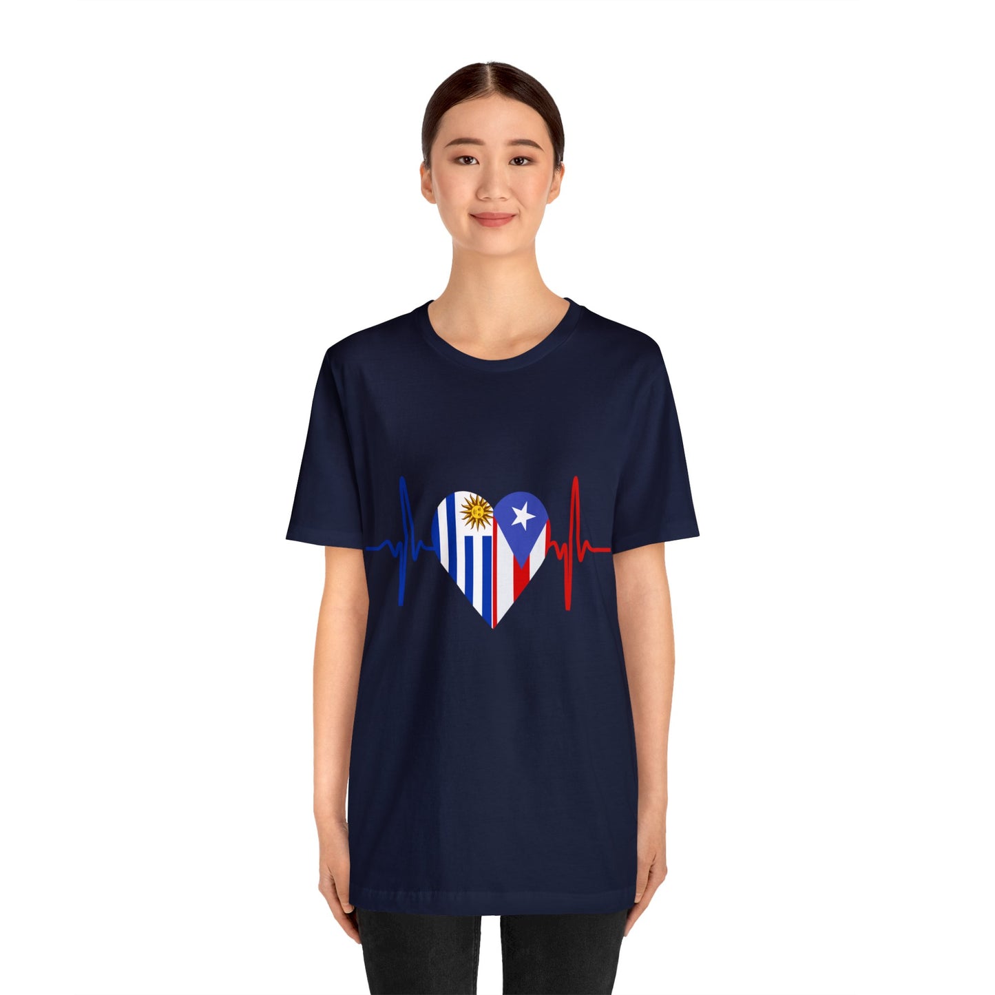 Uruguay and Puerto Rico Short Sleeve Tee