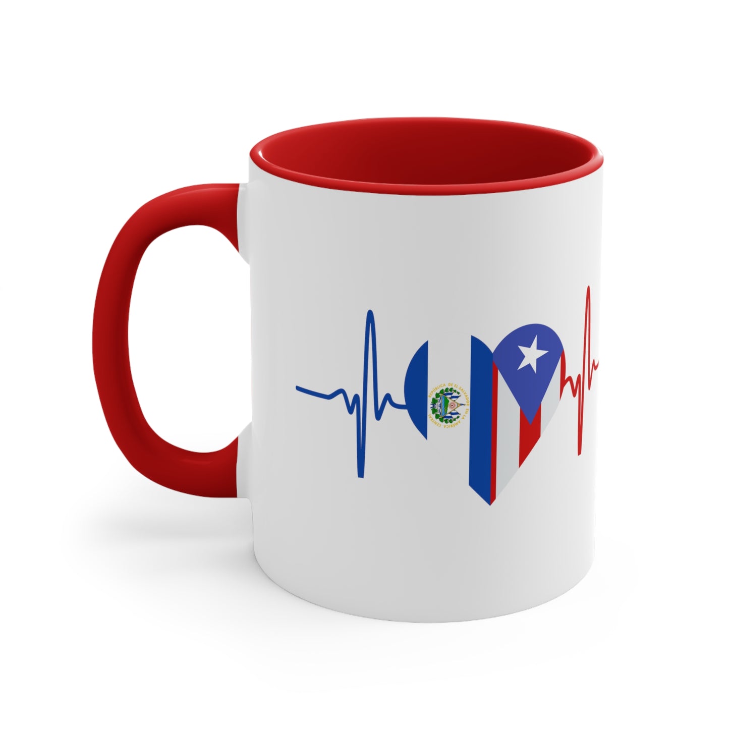 El Salvador and Puerto Rico Mug, 11oz