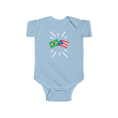 Infant Brazil and Puerto Rico Bodysuit
