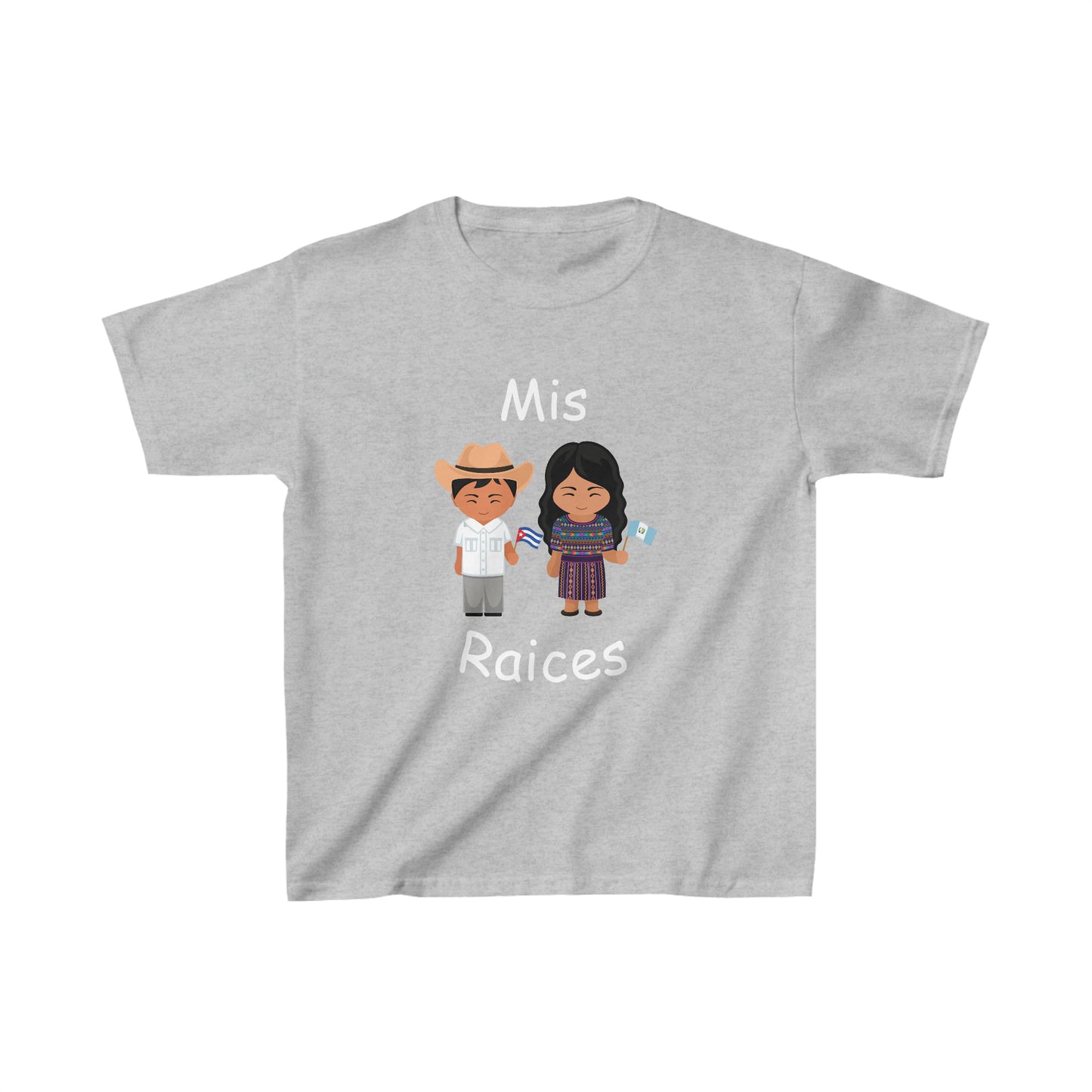 Cuba & Guatemala Mis Raices Kid's Tee I Camiseta para Niños Guatemala y Cuba I Cultura Guatemalteca y Cubana