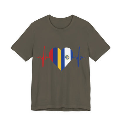 El Salvador & Colombia Unisex Short Sleeve Tee I Camisa Unisexo manga corta El Salvador y Colombia I Cultura Salvadoreña y Colombiana