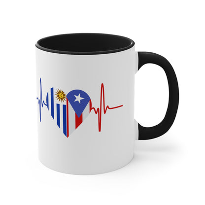 Uruguay and Puerto Rico Mug, 11oz