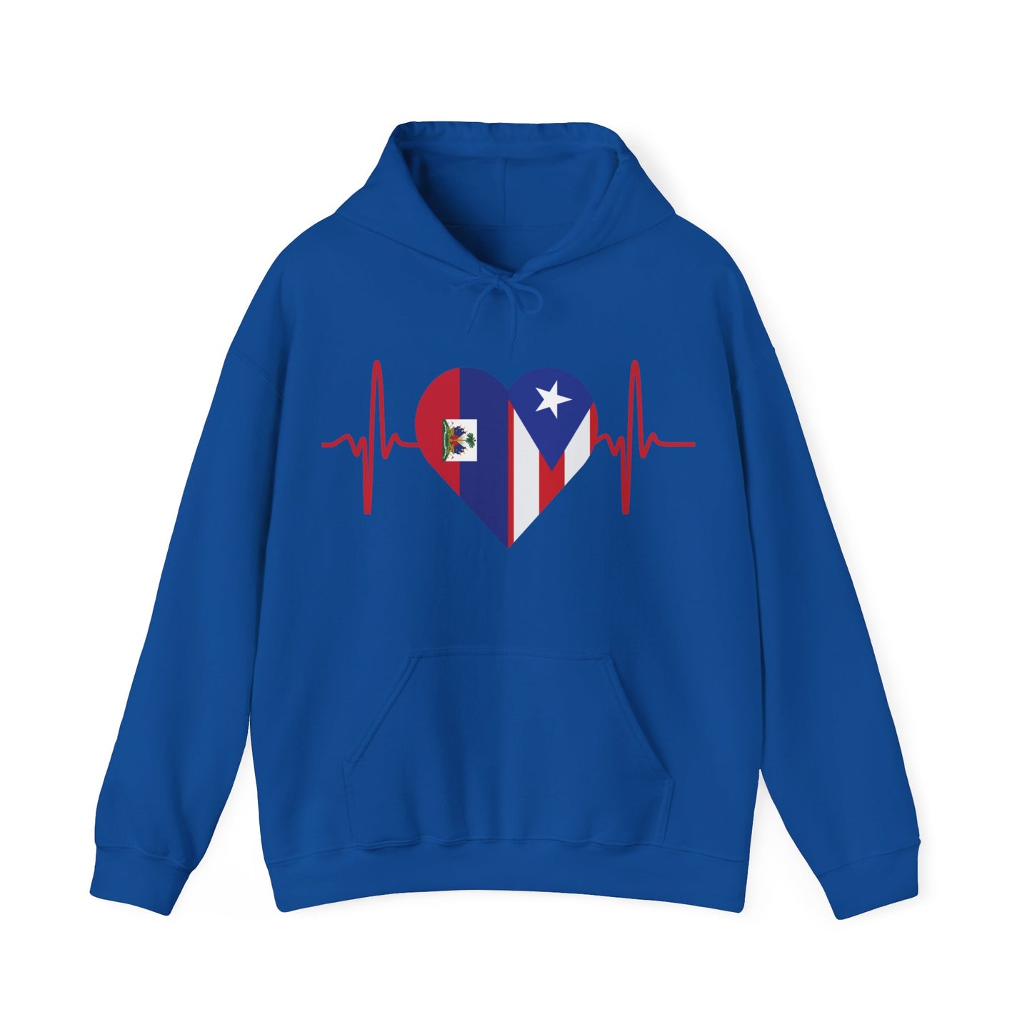 Haití and Puerto Rico Unisex Hooded Sweatshirt I Sudadera Unisexo Haití and Puerto Rico